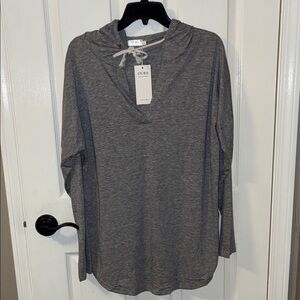 NEW! Ours Women's Gray Hoodie Sweatshirt oversized size large